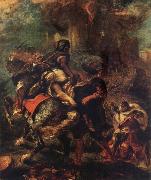 Ferdinand Victor Eugene Delacroix The Rap of Rebecca Sweden oil painting artist